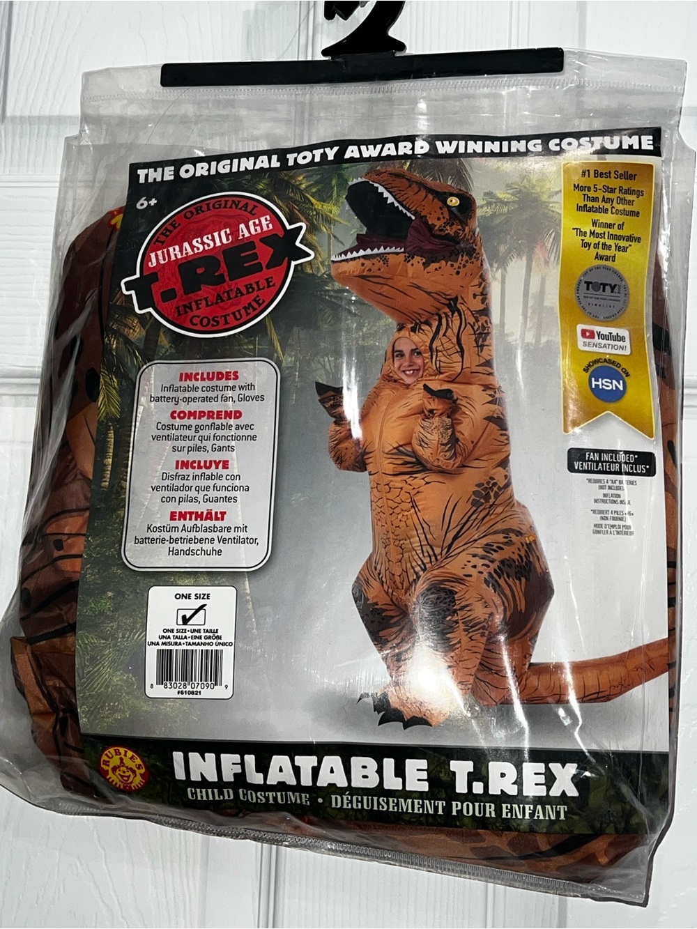 Inflatable T-Rex Child Costume -one size